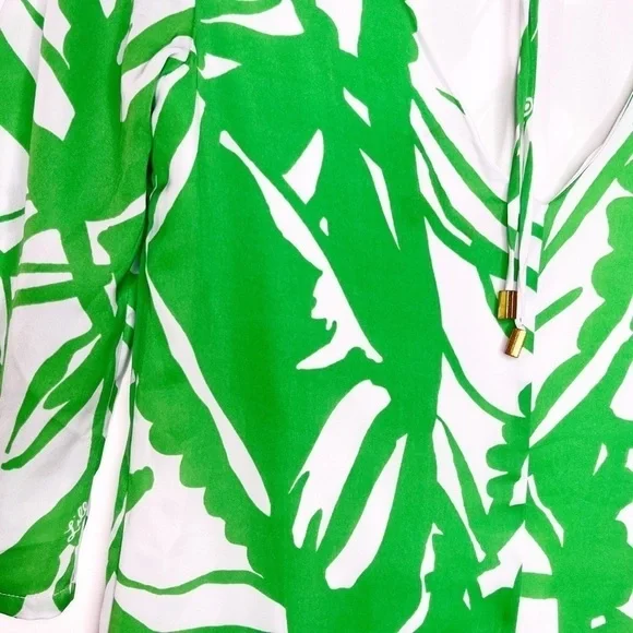 LILLY PULITZER for Target Boom Boom Palm Leaf Tie Back Dress Size XS in Green - Picture 13 of 15